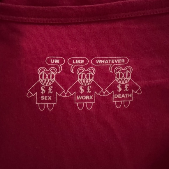 Vintage Radiohead Red Shirt - Picture 3 of 3